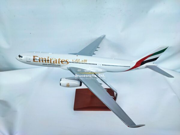 Model of Airbus A330-200 Emirates Airlines with detailed craftsmanship.